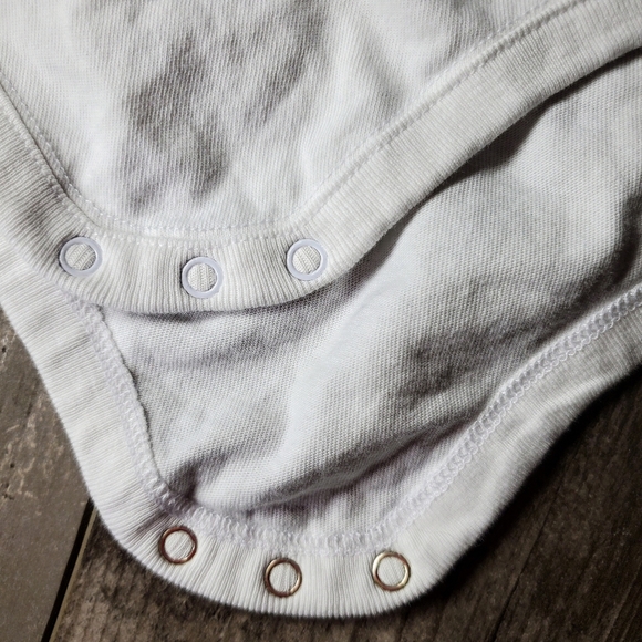 Gymboree Embroidered Baby Bunny Easter Onesie White 100% Cotton EUC Size 18-24m - Picture 5 of 11